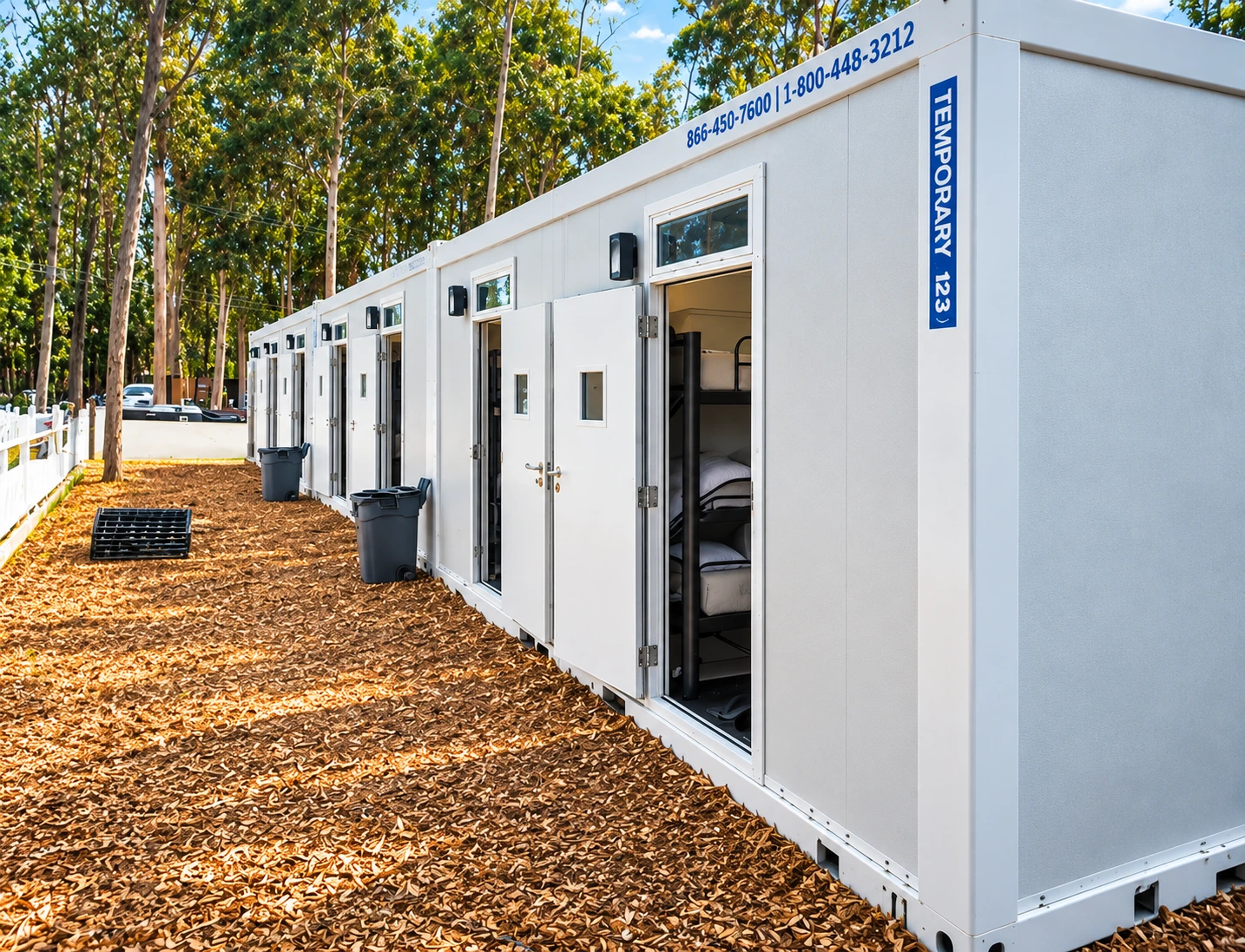 20ft Accommodation Unit (Labor Shared) interior and equipment