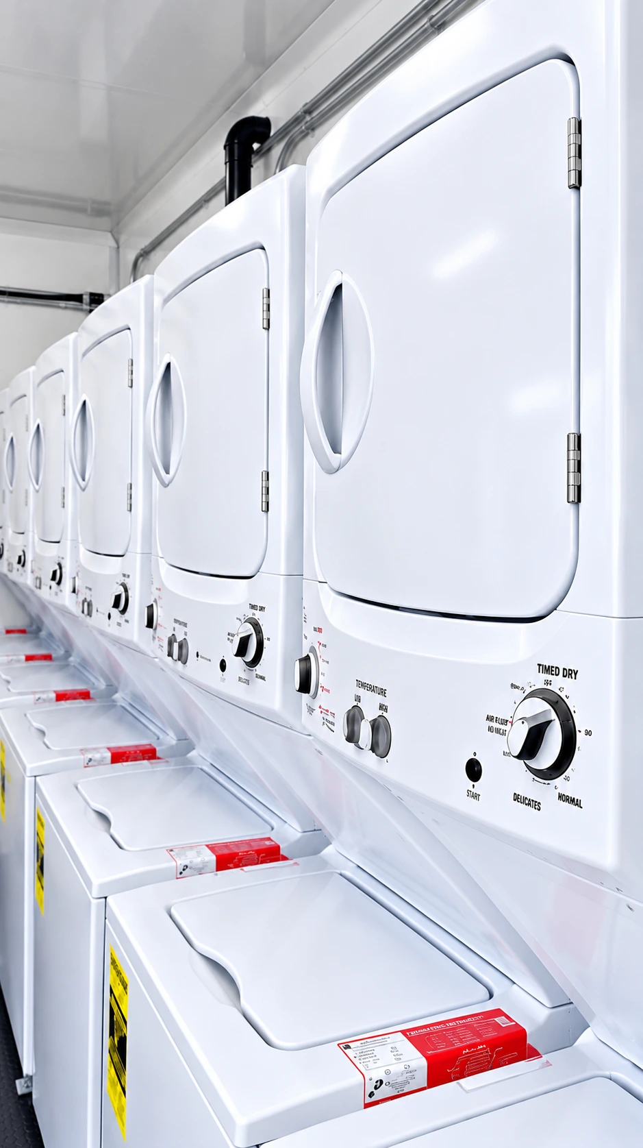 24ft Laundry Trailer interior and equipment