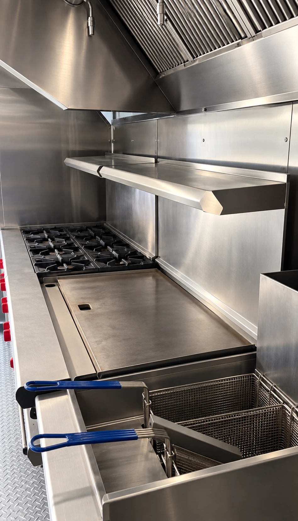 40ft Mobile Kitchen interior and equipment