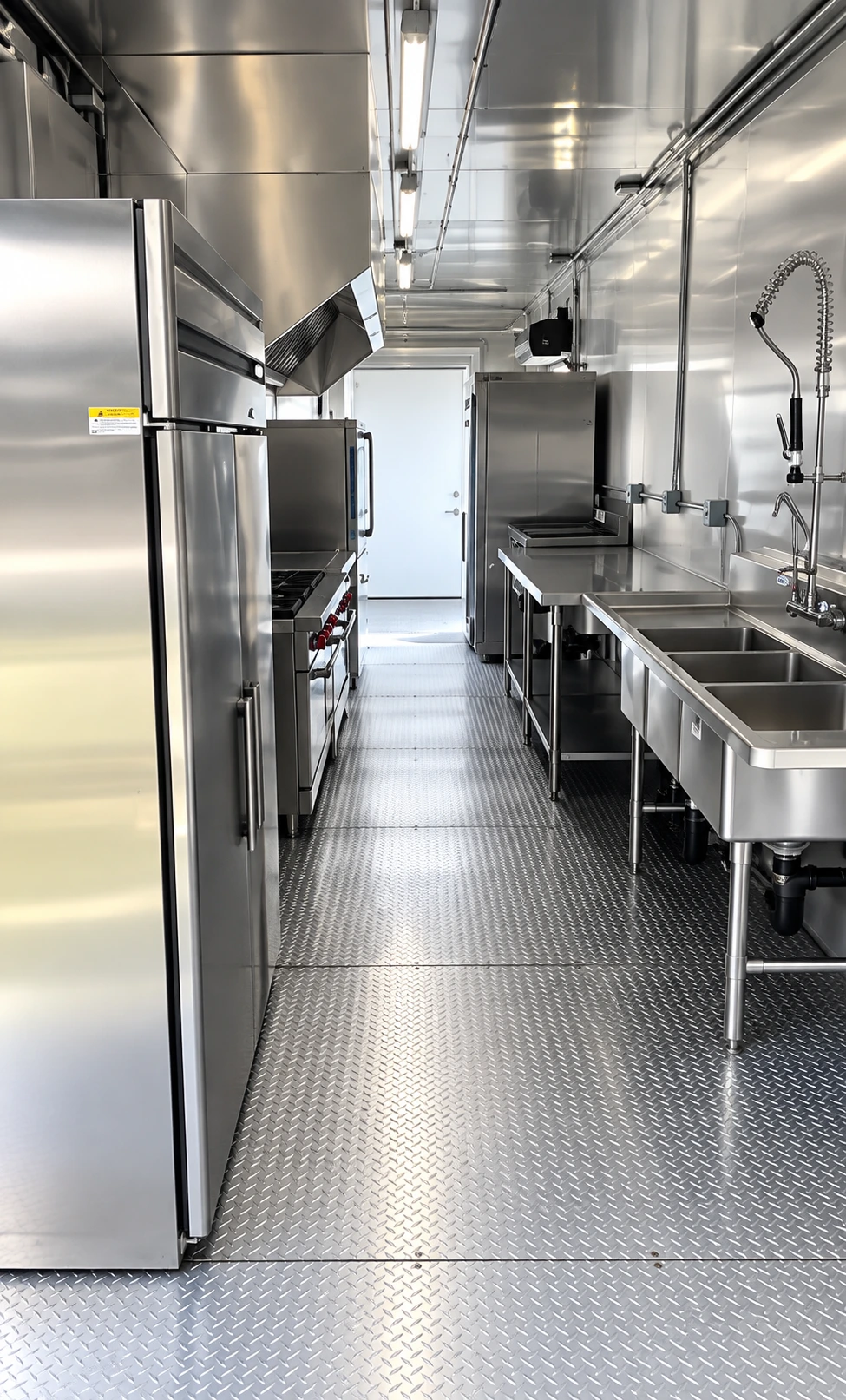 38ft Mobile Kitchen interior and equipment