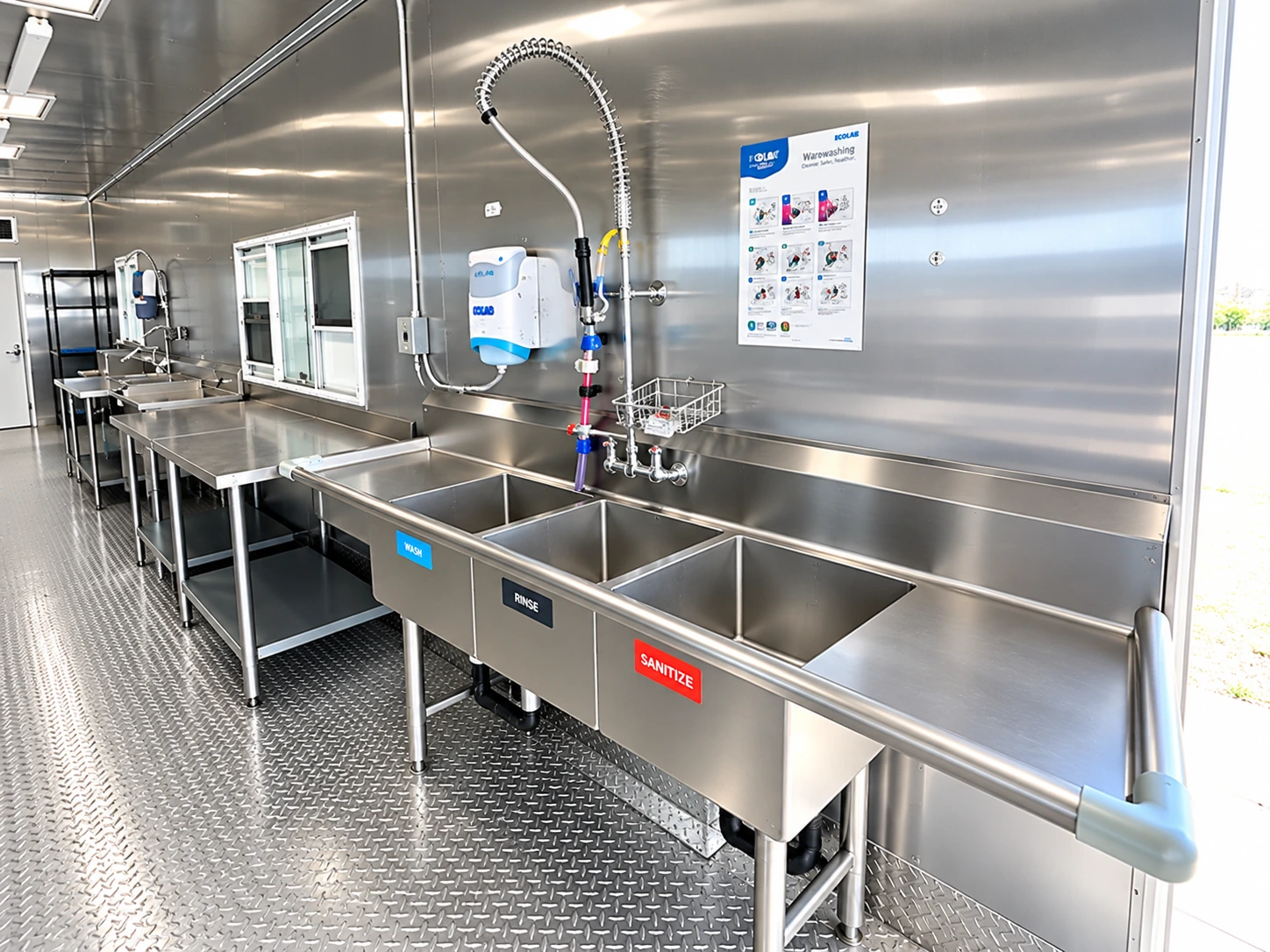 38ft High-Temp Conveyor Dish Trailer rental unit