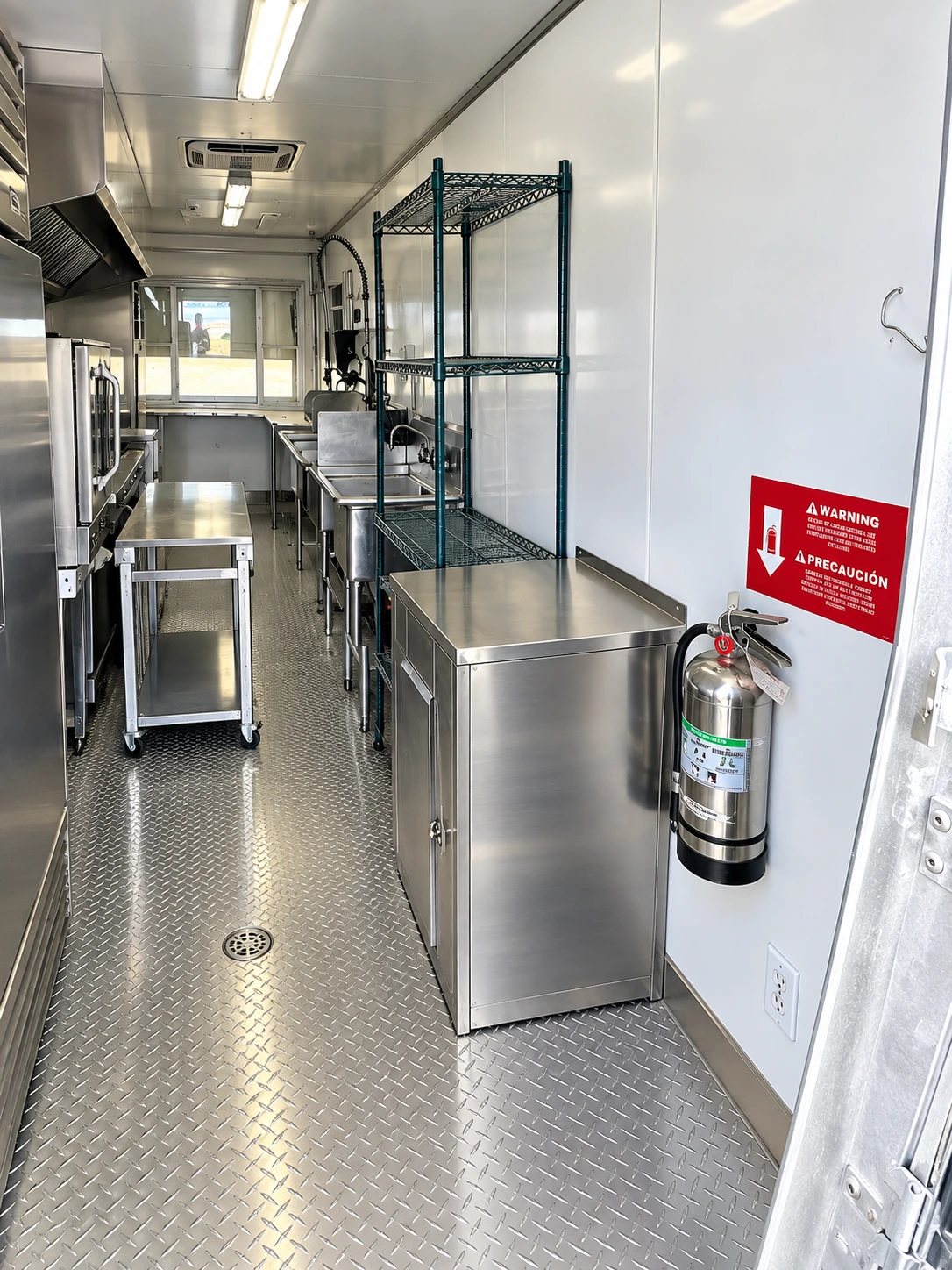 24ft Mobile Kitchen interior and equipment