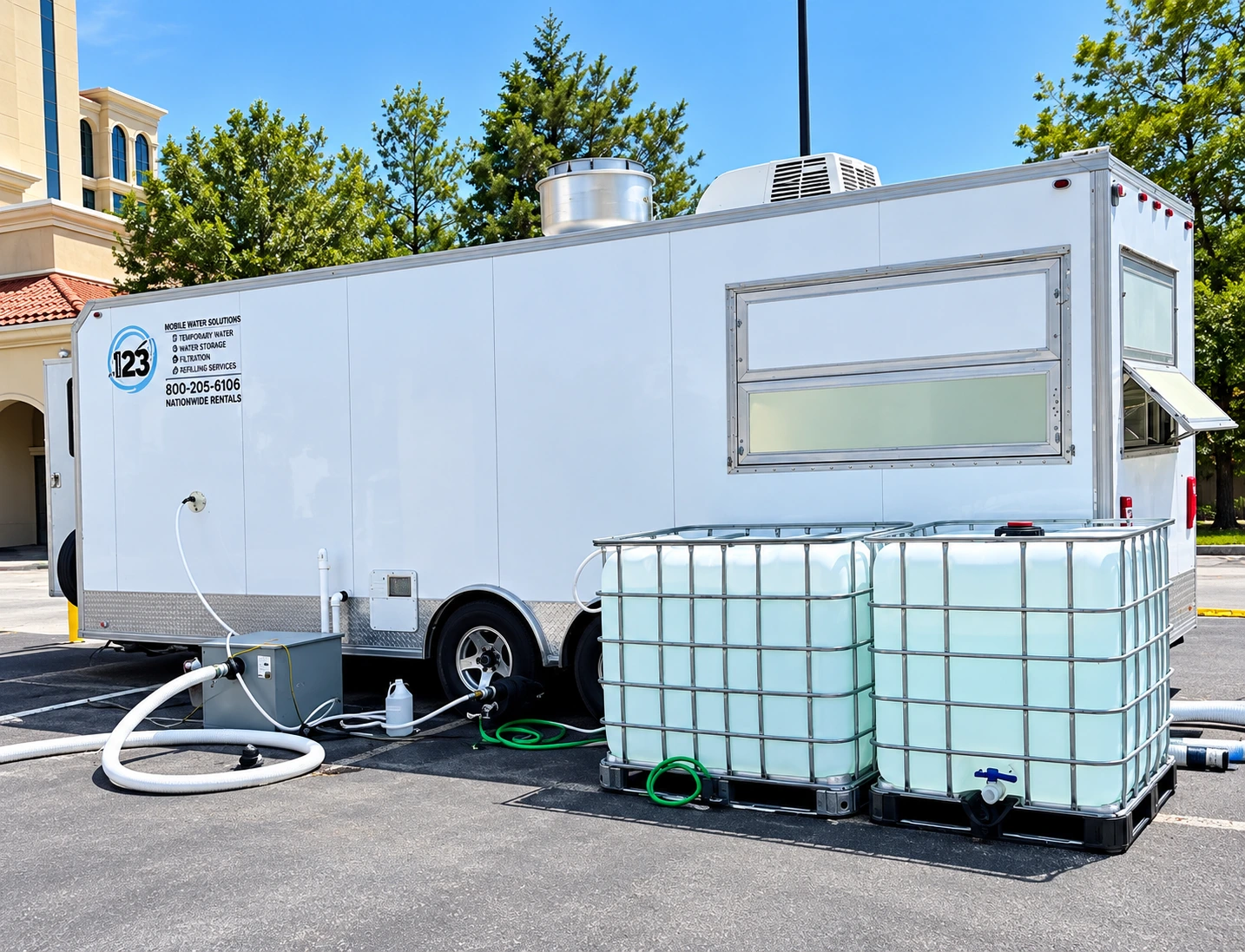 Water Tank Trailer & Storage rental unit